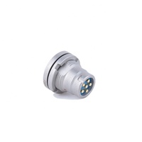 Boîtier en acier inoxydable à montage sur châssis de connecteur audio circulaire U-283/U à 6 broches avec contacts en laiton Courant nominal 5A