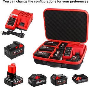 Outil Batterie Dur EVA Étui De Transport EVA Power Tool Box EVA <span class=keywords><strong>Sac</strong></span> De Rangement pour Batterie <span class=keywords><strong>Milwaukee</strong></span> - Product Image 3