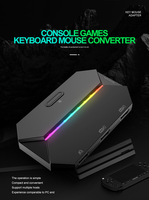 Convertisseur de jeu Freewolf G6L avec éclairage RGB, clavier et souris pour Switch, Xbox, PS4, PS5