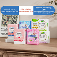 Contoh gratis harga pabrik kustom Ultra lembut organik kapas murni bantalan sanitasi wanita pembalut haid Toallas Sanitarias