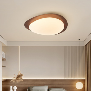 Lámpara de Techo <span class=keywords><strong>LED</strong></span> Moderna Nórdica de PVC con Acabado de Madera, Montaje en Superficie, Clasificación IP33, Luz Blanca Neutra de 4100K para Dormitorio/Sala de Estar/Cocina - Product Image 2