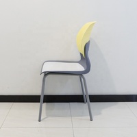 Chaise d'école moderne en plastique, chaise de bureau, chaise de formation, chaise empilable pour étudiants