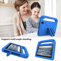 Étui pour tablette en mousse EVA souple avec poignée confortable et béquille pliable pour Amazon Fire 7 2022 Nouveau