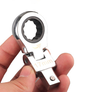 Juego de 8/9/20 piezas de Llave de trinquete de cabeza móvil desmontable, herramienta de llave de engranaje semiautomática para reparación de vehículos - Product Image 2
