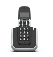 Téléphone fixe sans fil numérique DECT avec 2 combinés, couverture longue portée, téléphone sans fil pour usage domestique