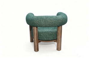 Fauteuil individuel <span class=keywords><strong>de</strong></span> salon en bois massif <span class=keywords><strong>de</strong></span> style nordique minimaliste, fauteuil <span class=keywords><strong>de</strong></span> loisirs créatif pour maisons d'hôtes, hôtels et zones <span class=keywords><strong>de</strong></span> réception - Product Image 5