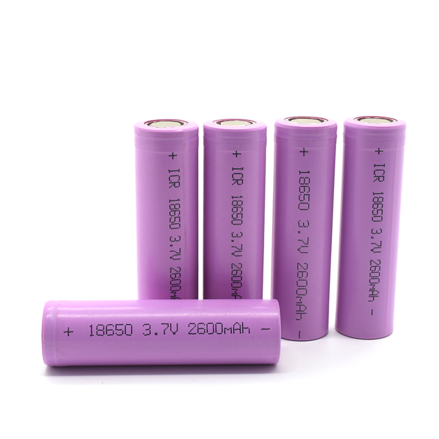 High Capacity 18650 2600mAh Lithium Deep Cycle 3.7V Rechargeable Li-ion Battery INR18650 for Brand 3 Year Warranty 800 Cycles