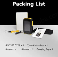 Mini probador de fibra óptica portátil OTDR 1550nm de 80km, lanzamiento de dominio Exfo PON, mapa de eventos inteligente con OPM VFL OLS