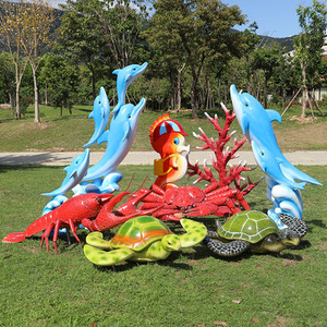 Scultura di pesci marini animali dell'oceano della vetroresina della resina per la decorazione del <span class=keywords><strong>mare</strong></span> - Product Image 5