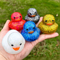 Jouet de bain en PVC souple écologique personnalisé en forme de canard jaune pour bébé, jouet de salle de bain en plastique de dessin animé