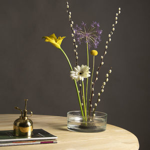 Cuenco y <span class=keywords><strong>Kenzan</strong></span> para Ikebana de Esschert Design para Arreglos Florales de Interior - Product Image 1