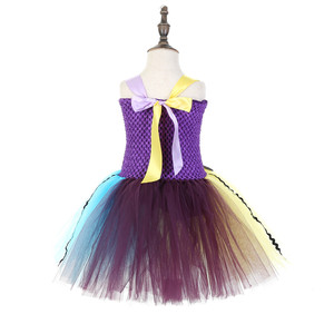 2025 Halloween Girl Ghost Roleplay ropa divertido payaso vestido <span class=keywords><strong>de</strong></span> baile mano tul Smocked niñas vestido Adorable <span class=keywords><strong>trapo</strong></span> muñeca tutú vestido - Product Image 4