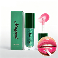 Gloss à lèvres magique changeant de couleur, fini rose chatoyant, huile à lèvres hydratante longue durée, huile à lèvres changeante de couleur du magicien d'Oz