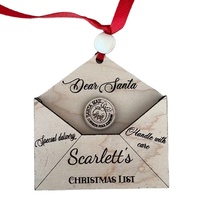Père Noël Enveloppe Père Noël Liste Liste De Noël Enveloppe En Bois Lettre Au Père Noël
