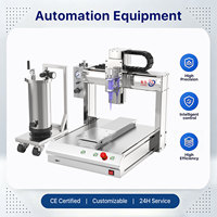 Machine de distribution de colle de table 3 axes sans vision avec programmation par teach pendant et chargement manuel