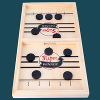 Catapulte Échecs En Bois De Bureau Mini Hockey Jeu De Table 2 Joueurs Jeu De Bataille Famille Interactive Jouer Jouets Échecs En Bois