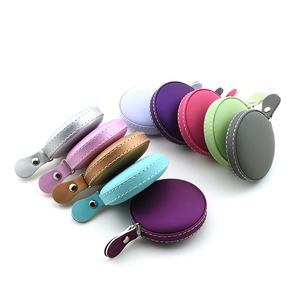 Pengukur pita dapat ditarik kulit portabel penggaris gulung praktis sentimeter inci untuk pengukuran tinggi pita promosi - Product Image 5