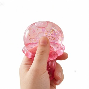 High Quality <strong>Large</strong> Size Glitter Jellyfish Squishy Toy Super Soft Squeeze Stress Relief Sensory Squeeze Toy for Kids - Product Image 3