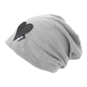 <span class=keywords><strong>Bonnet</strong></span> de sommeil tricoté de couleur unie Wrap Heart Patch Baggy Slouchy Beanie Hat Soft Common Fabric Chemo Dwarf Scarf - Product Image 5