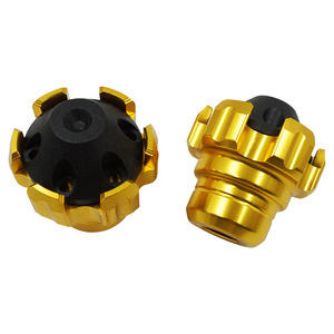 2Pcs Slider Cups Anti Crash Protector Pour Scooter Électrique Colorful Motorbike Crash Protector Aluminium Wheel Protection Pads - Product Image 2