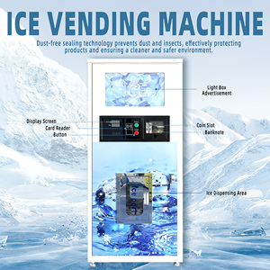 Distributeur automatique de glace commercial extérieur avec système autonettoyant, grande capacité de stockage et contrôle de paiement intelligent multi-mode - Product Image 5