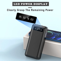 Batterie portable HYTO avec logo personnalisé, haute capacité 20000mah 10000mah, USB 4 en 1, chargeur mobile avec écran LED, Powerbank
