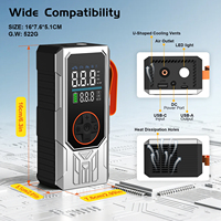 Compresseur d'air électrique portable 150 PSI avec double pompe de gonflage numérique et détection de pression des pneus, pompe à air pour pneus de voiture