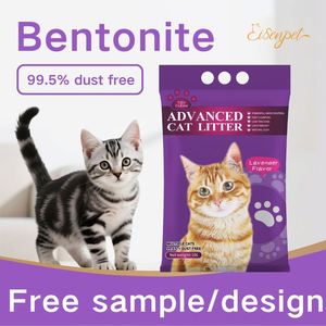 Arena para Gatos de Bentonita Volcánica de Alta Absorción, Personalizada OEM/ODM, de Bajo Precio, 5L, 10L, 25L, Fácil de Limpiar - Product Image 1