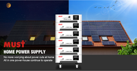 MUST HBP1800 PRO système d'énergie solaire 5200W Onduleur sortie batterie 48V 5120Wh ~ 25600Wh module installation empilable résidentiel
