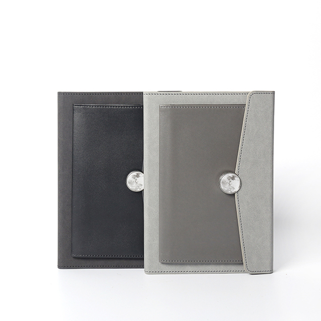 2025 Custom 3-fold A5 Pu Leather Notebook Gift Luxury Journal Notebook l with Card Slot and Pen