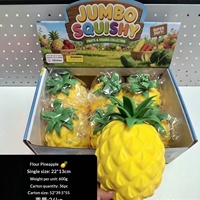 Grensoverschrijdende bestseller FZ-BL Grote gesimuleerde fruit-ananas knijp-speelgoed TPR zacht rubber langzaam terugverend stressverlichtend voor