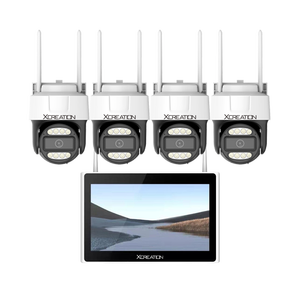 Xcreation eseecloud 10.1inch màn hình NVR Kit Plug & Play điều khiển từ xa 2 cách âm thanh tuya thông minh Wifi tầm nhìn ban đêm chức năng CMOS - Product Image 1