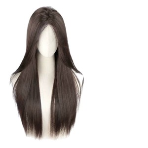 วิกผมยาวตรงสีดำธรรมชาติไร้รอยต่อสมจริงสำหรับผู้หญิง Z901 - Product Image 5