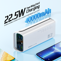 Havin – batterie Portable avec logo personnalisé, 22.5W, charge rapide, grande batterie 40000mah, avec 4 ports Micro USB, PC077pro, prix de gros, usine