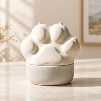 Urne funéraire en céramique mignonne pour cendres d'animaux de compagnie, souvenir commémoratif pour chat et chien, urne de crémation avec ailes d'ange, fournitures pour animaux de compagnie