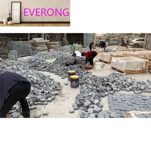 Natural Split Verde Gris Marrón Rojo <span class=keywords><strong>Porfido</strong></span> Pórfido Paisajismo Cubo Piedras Adoquines - Product Image 6