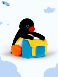 Sac à dos en <span class=keywords><strong>peluche</strong></span> <span class=keywords><strong>Pingu</strong></span> Little Penguin authentique, unisexe, 31cm-50cm, grande capacité, cadeau d'anniversaire haut de gamme - Product Image 4