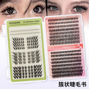 Grupos de Pestañas, 320 Piezas, Extensiones de Pestañas Sintéticas para Volumen, Bandeja Mixta, Grupos de Pestañas de 6-14 mm - Product Image 4