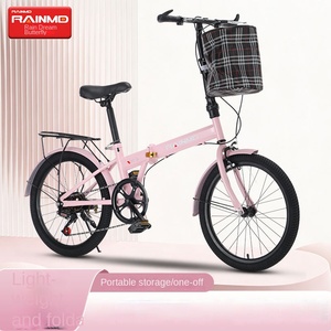 Bicicleta Plegable RAINMD de 20 Pulgadas, de Acero con Alto Contenido de Carbono, de Una Sola Velocidad, Portátil, para Desplazamientos Urbanos - Product Image 2