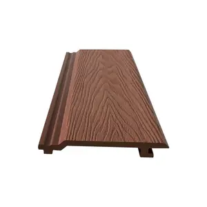 Synthetic Wood Plank Home And Garden Decoration Bathroom Wall External Wall Panel Fireproof Kitchen Wall Panel Cladding
