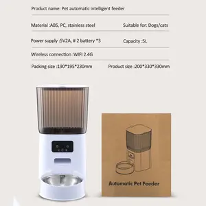 Tize Tuya App Afstandsbediening Microchip Hond Wifi Automatische Kattenvoer Dispenser Feeder Met Camera Smart Pet Feeder