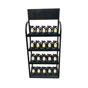 Espositore in metallo per negozio al dettaglio espositore per olio motore a 4 livelli per negozio di auto in vendita - Product Image 6