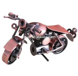 Wholesale High Quality Cheap Cute Tin Furnishing Articles Handmade Metal Motorcycle Model