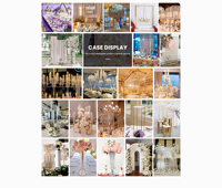 Lustre moderne en cristal de haute qualité, durable, en forme de champignon, plaqué or, soudé à la main, style Hayworth Gold, idéal pour les mariages