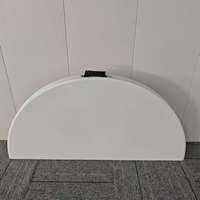 Table ronde pliante en plastique blanc légère et moderne de 48 pouces pour hôpitaux et hôtels (vente en gros)