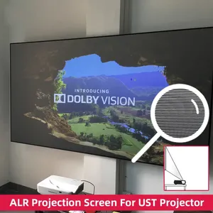 Xiaomi Fengmi için ALR projeksiyon perdesi Ultra kısa mesafeli lazer projektör CLR 100 inç çerçeve UST projeksiyon ekranı