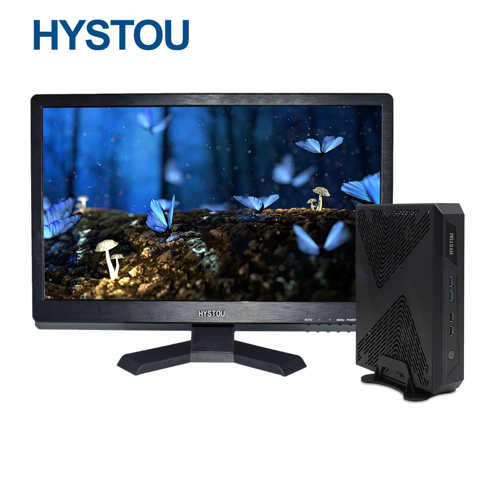 Hystou Gaming Desktop Pc Intel Core I5 9400F Win 10 Pro Wifi Bt Mini Computer