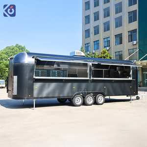 Remorque alimentaire mobile pour petit-déjeuner, crêpes, pancakes, entièrement équipée, chariot de restauration de rue, remorque de concession, camion de cuisine - Product Image 1