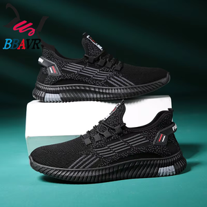 Chaussures de sport décontractées pour hommes en tricot volanté personnalisables à bas prix - Product Image 4