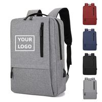 Mochila para Portátil de Viaje Estilo Ejecutivo MKW2020, Unisex, Oxford, con Cierre, Puerto USB, Correa de Hombro Arqueada, 24L, Poliéster